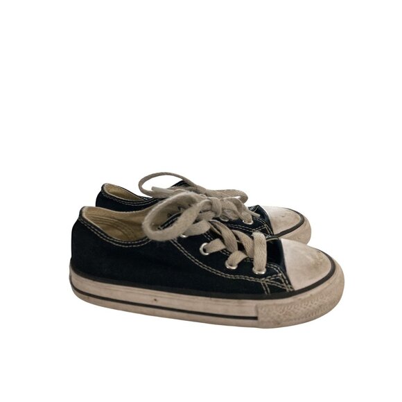 Converse All Star toddler  Size 9 Black Canvas sneaker Shoes - Picture 5 of 8